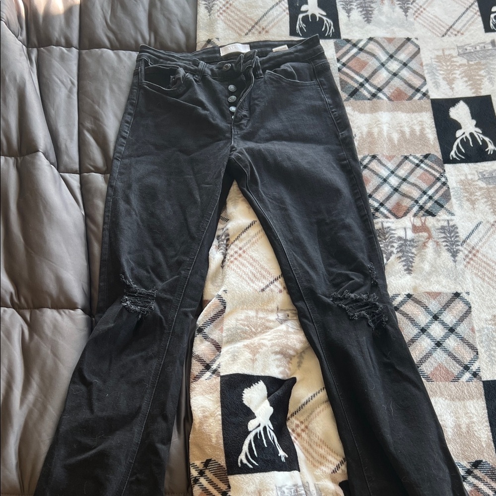 Vervet black flair jeans